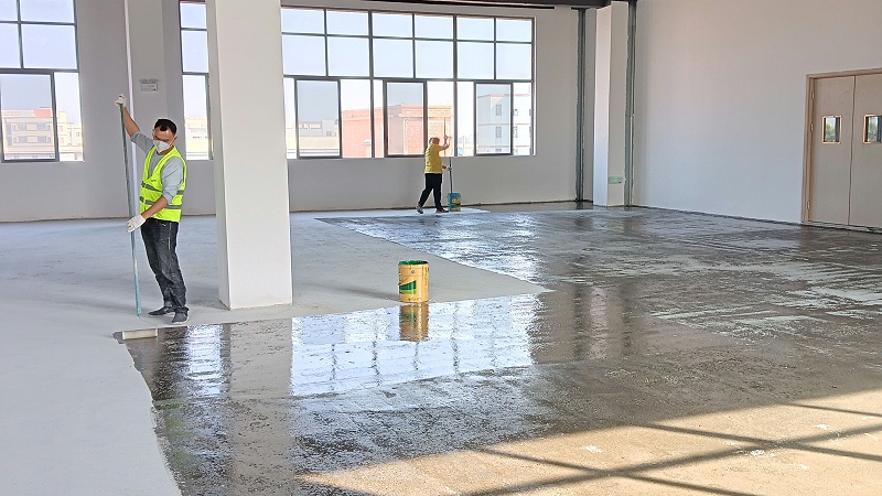 廣東天清佳遠工業廢氣處理環保設備制造工廠車間地衛士聚氨酯砂漿超耐磨地坪漆施工圖