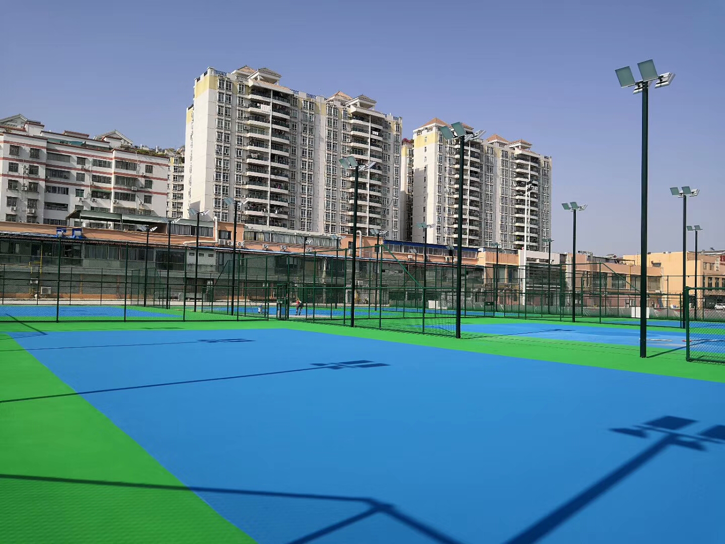 順德大良實驗小學籃球場-硅PU地坪漆