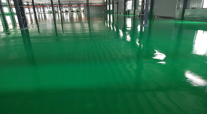 耐磨經濟型環(huán)氧地坪漆完工