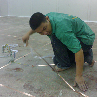 導電銅箔鋪設 導電銅箔鋪設