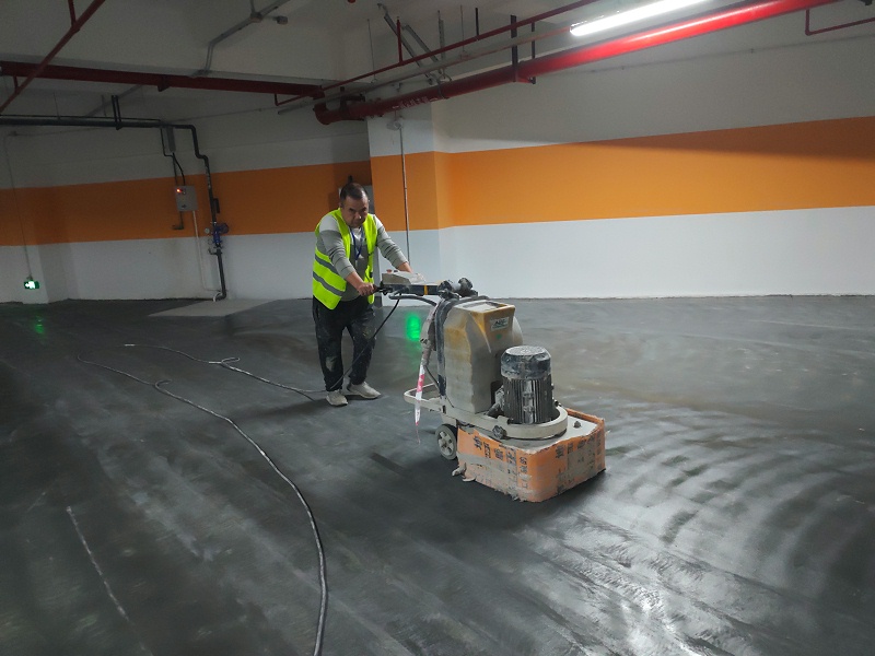 停車場超耐磨地坪漆施工圖 停車場超耐磨地坪漆施工圖