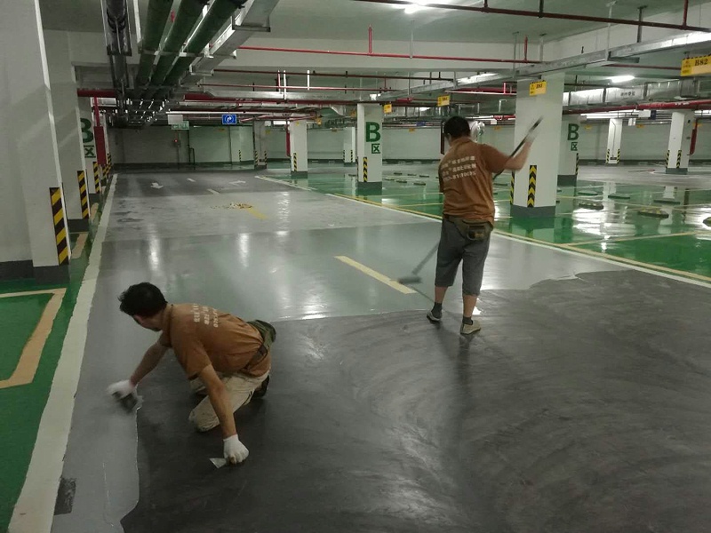 “地衛士”停車場地坪漆施工 “地衛士”停車場地坪漆施工