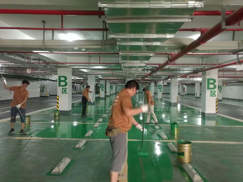 “地衛士”停車場地坪漆施工 “地衛士”停車場地坪漆施工