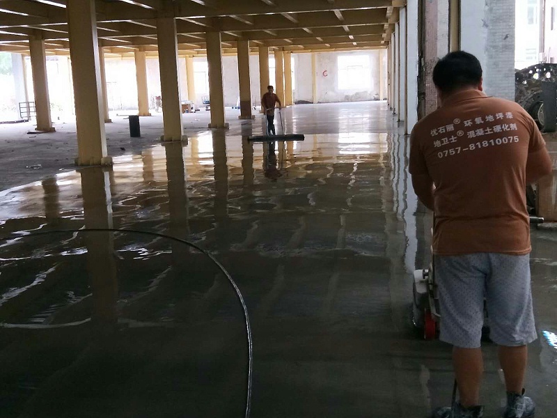 “地衛士”混凝土強化地坪施工