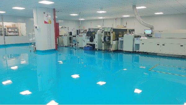 自流平環氧地坪漆走進格萊斯電子