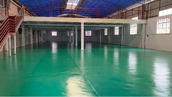 南方智造照明燈飾有限公司選用地衛(wèi)士環(huán)氧地坪漆工程