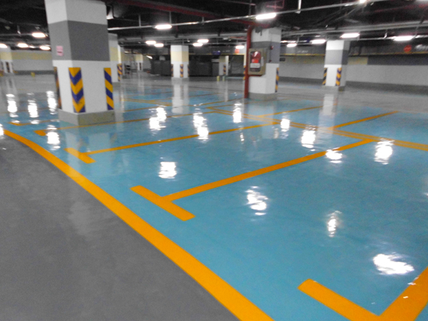 地衛士地坪走進佛山百花廣場地下停車場