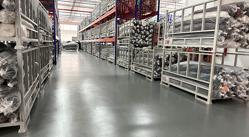 中山某紡織業有限公司“地衛士”聚氨酯超耐磨地坪漆使用效果圖 中山某紡織業有限公司“地衛士”聚氨酯超耐磨地坪漆使用效果圖