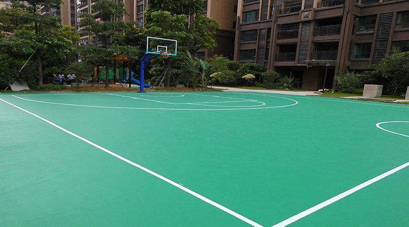 地衛(wèi)士水性硅PU球場地坪漆完工效果圖 地衛(wèi)士水性硅PU球場地坪漆完工效果圖