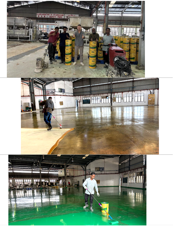 施工人員實操地衛士地坪漆 施工人員實操地衛士地坪漆