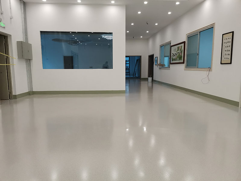 地衛士環氧彩砂自流平地坪漆展廳完工效果圖 地衛士環氧彩砂自流平地坪漆展廳完工效果圖