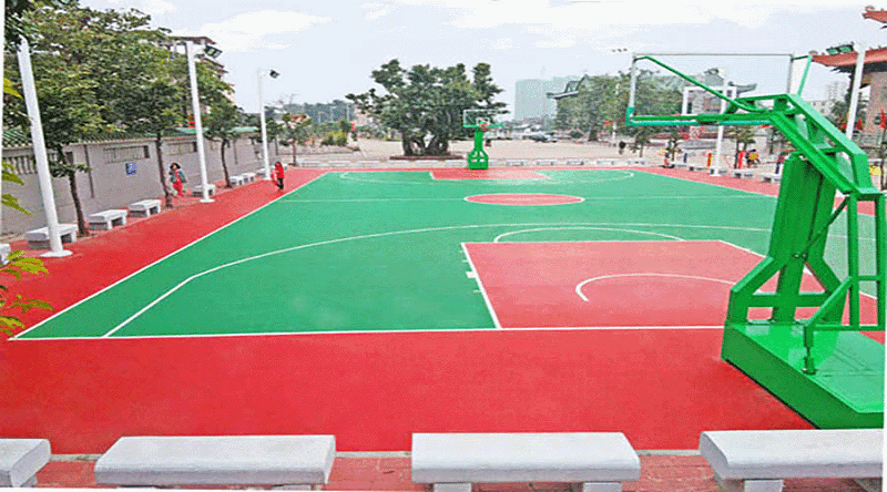 地衛(wèi)士水性硅PU球場地坪漆完工效果圖 地衛(wèi)士水性硅PU球場地坪漆完工效果圖