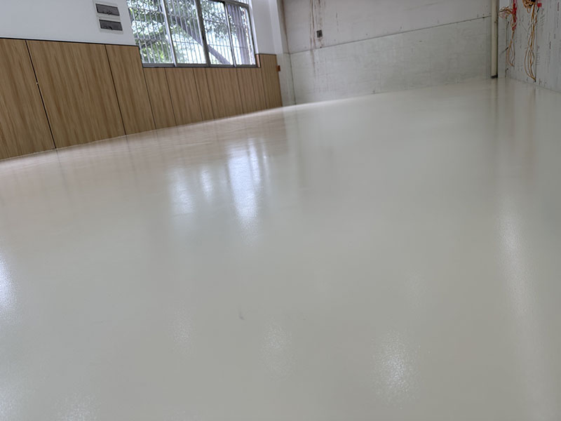 聚氨酯砂漿超耐磨自流平型地坪漆施工圖