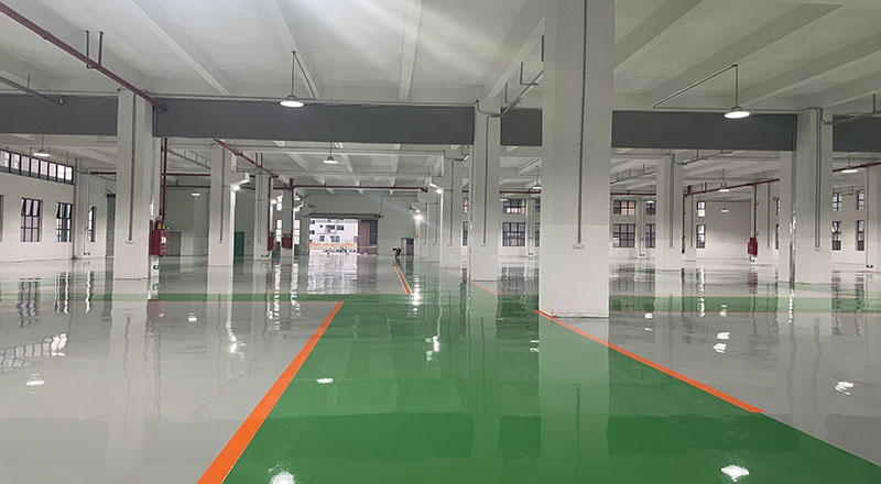 電氣生產車間“地衛士”耐磨環氧地坪完工圖 電氣生產車間“地衛士”耐磨環氧地坪完工圖
