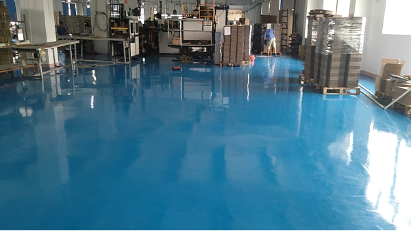佛山市奧盈彩印包裝有限公司選用地衛士環氧地坪工程